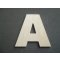 Wooden letter to paint model ARIAL BLACK