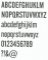 Wooden letter model ALTERNATE GOTHIC