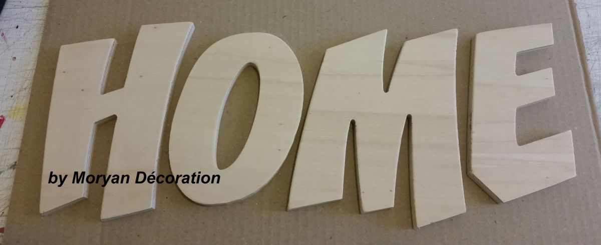 Wooden letter to paint model CARTOON