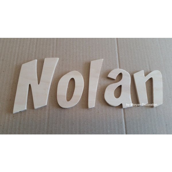 Wooden letter to paint model CARTOON