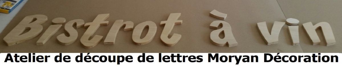 Wooden letter to paint model CARTOON