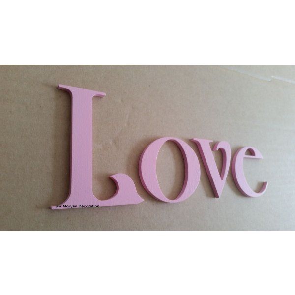 Wooden letter to paint model SHANGRI LA