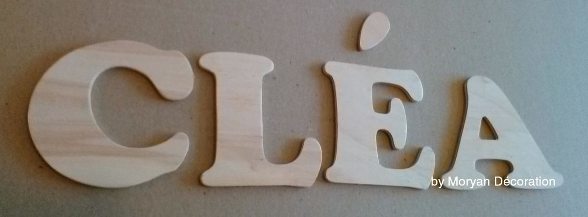 Wooden letter to paint ZEN model