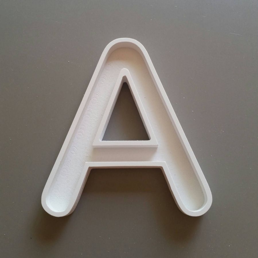 Hollow letter in white PVC ARIAL ROUNDED