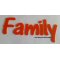 Deco letter Family in plexi , height 30 cm