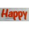 Happy deco letter in plexi , height 30 cm