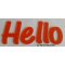 Hello deco letter in plexi , height 30 cm