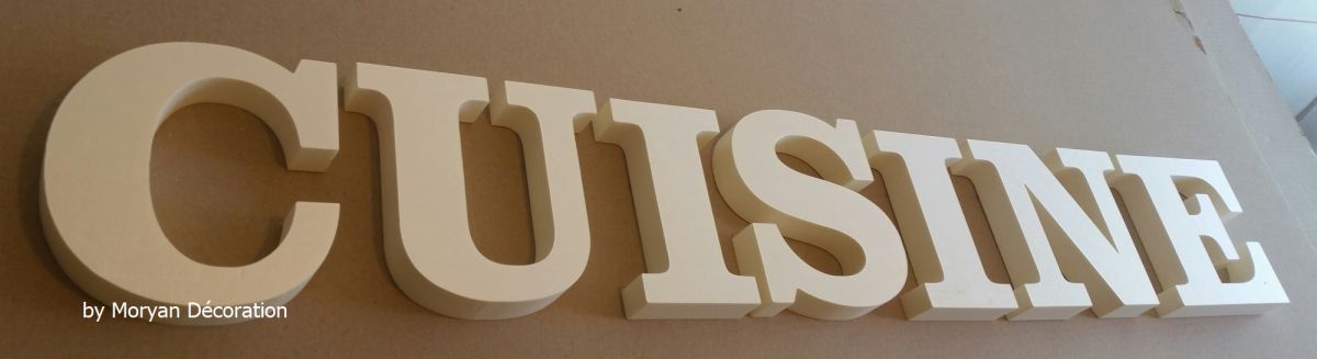 Decorative letter polystyrene KITCHEN