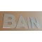 Zinc decorative letter BAIN 30 cm