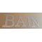 Zinc decorative letter BAIN 30 cm