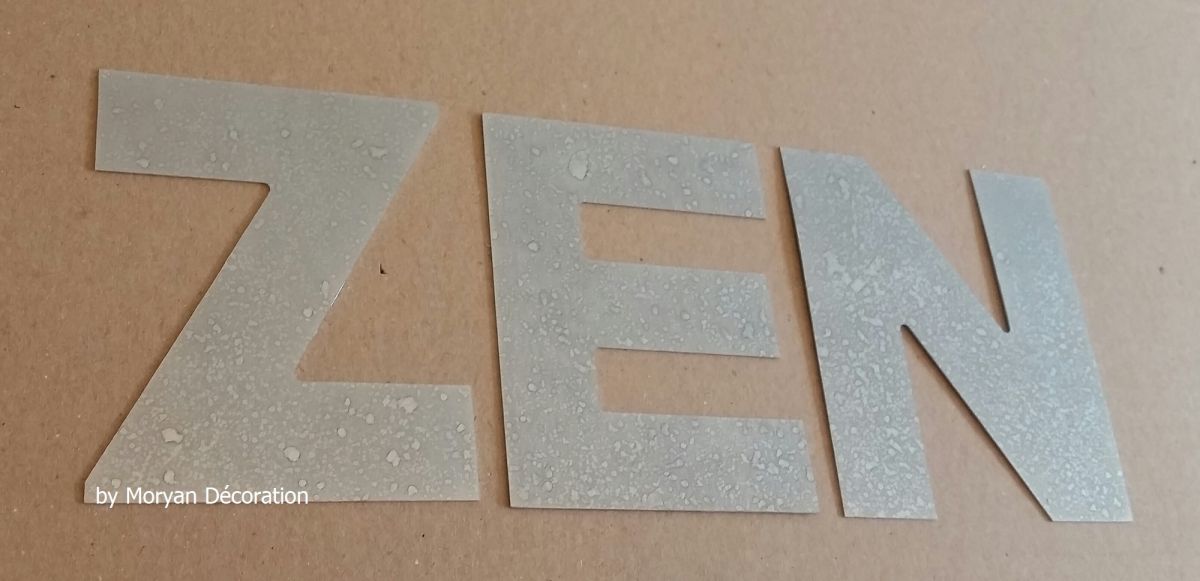 ZEN zinc decorative letter 30 cm