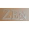 ZEN zinc decorative letter 30 cm