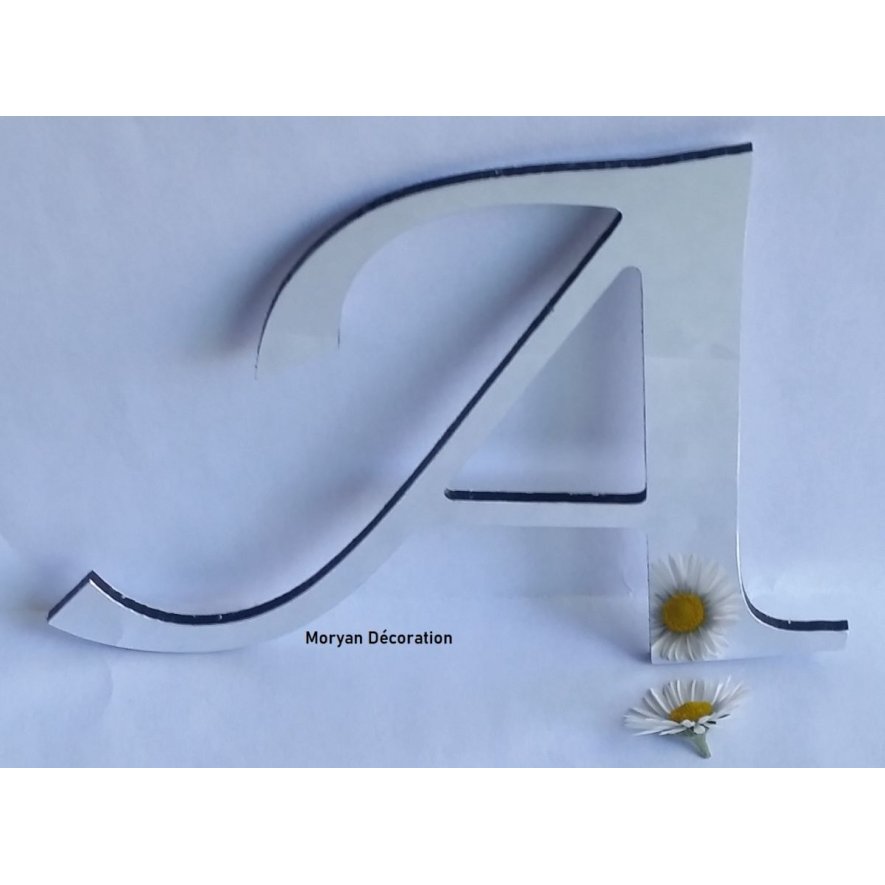 Letter mirror decorative LUCIDA CALLIGRAPHY