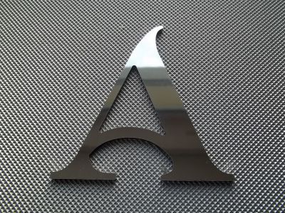 Decorative wall mirror letter SHANGRI LA