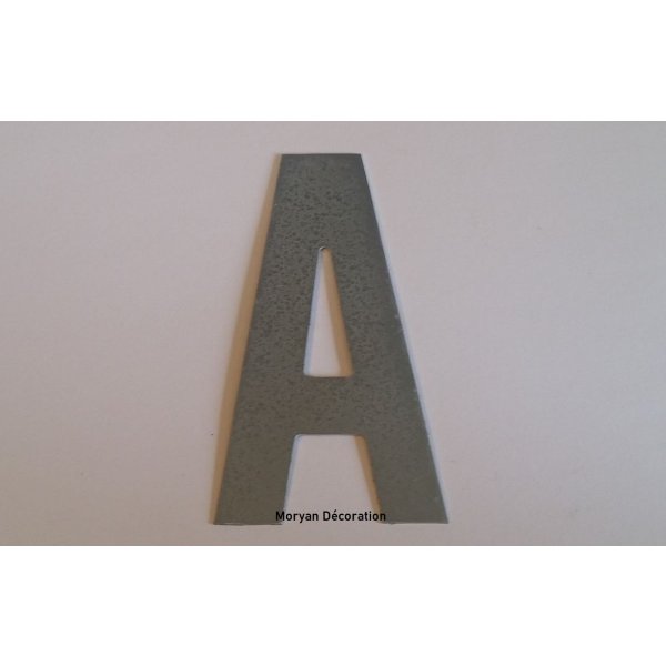 Zinc letter sign ALTERNATE GOTHIC