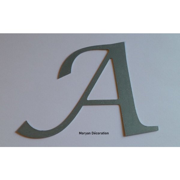 Zinc letter sign LUCIDA CALLIGRAPHY