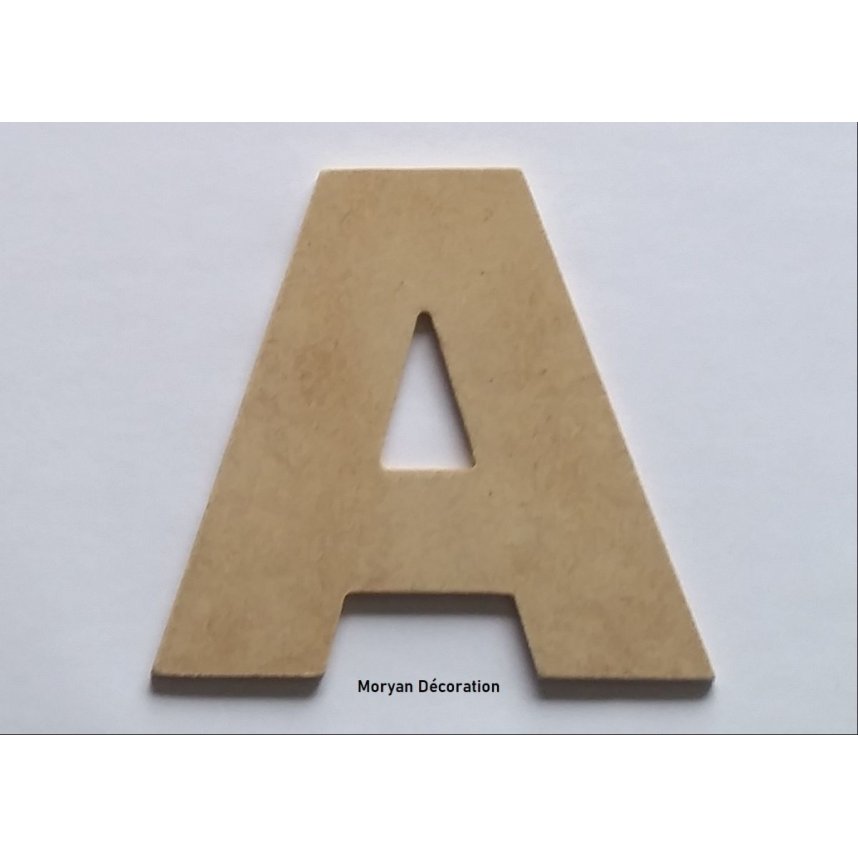 Letter MDF raw to paint model ARIAL BLACK