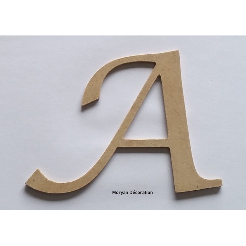 Letter MDF raw to paint model LUCIDA CALLIGRAPHY