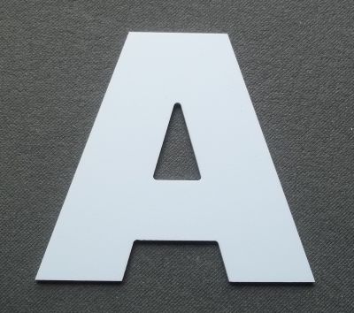 Plastic letter PVC ARIAL BLACK