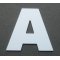 Plastic letter PVC ARIAL BLACK