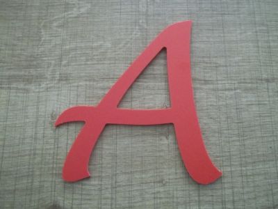 Plastic letter PVC color LUCIDA HANDWRITING