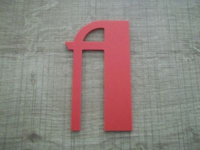 Plastic letter PVC color BETTY BLACK