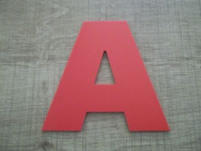 Plastic letter PVC color ARIAL BLACK