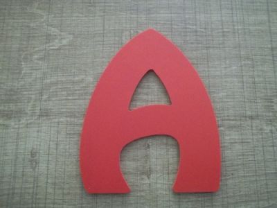 Plastic letter PVC color HARLEQUIN