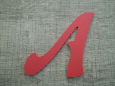 Plastic letter PVC color FELIPE