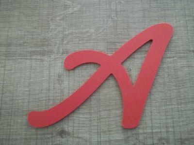 Plastic letter PVC color LOMBRIZ