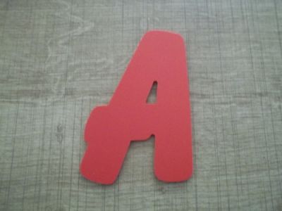 Plastic letter PVC color BALLOON