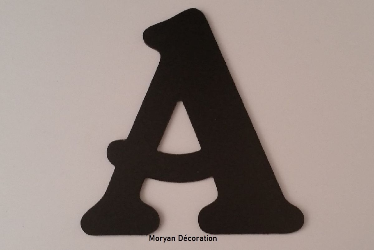 Plastic letter PVC black BELSHAW