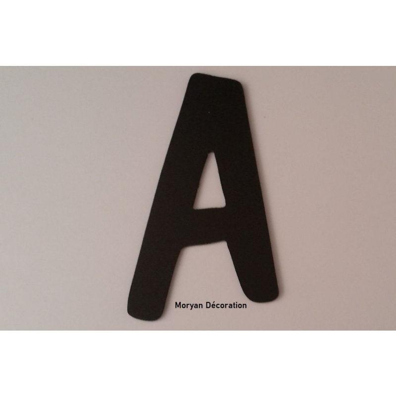 Plastic letter black PVC DOM CASUAL