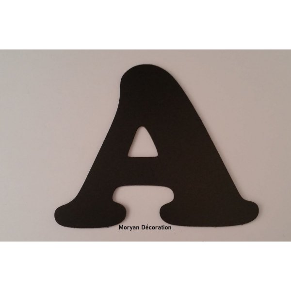 Plastic letter PVC black COOPER BLACK