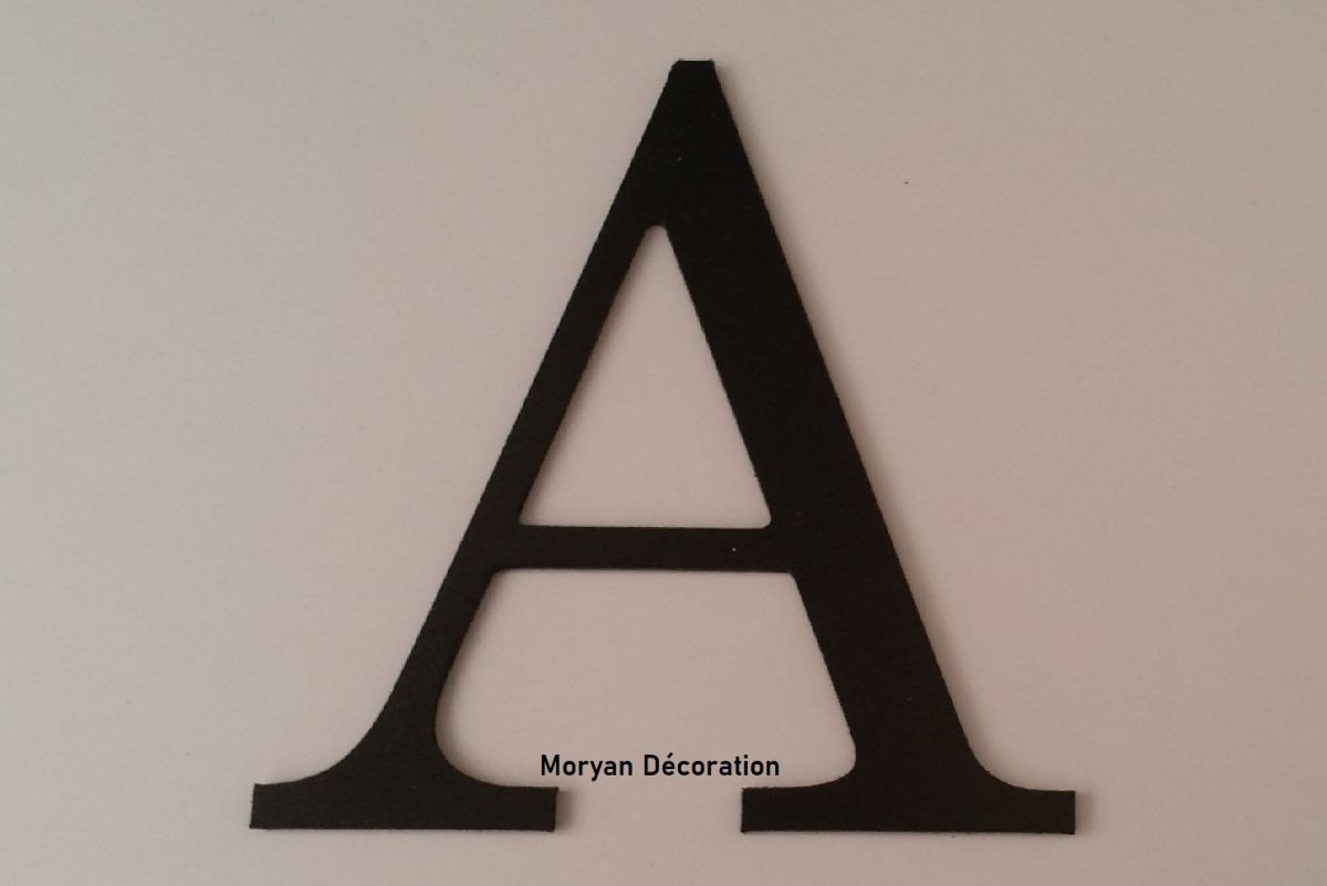 Plastic letter black PVC LOFT