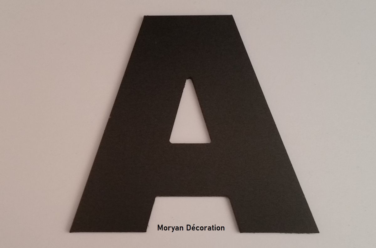 Plastic letter PVC black ARIAL BLACK