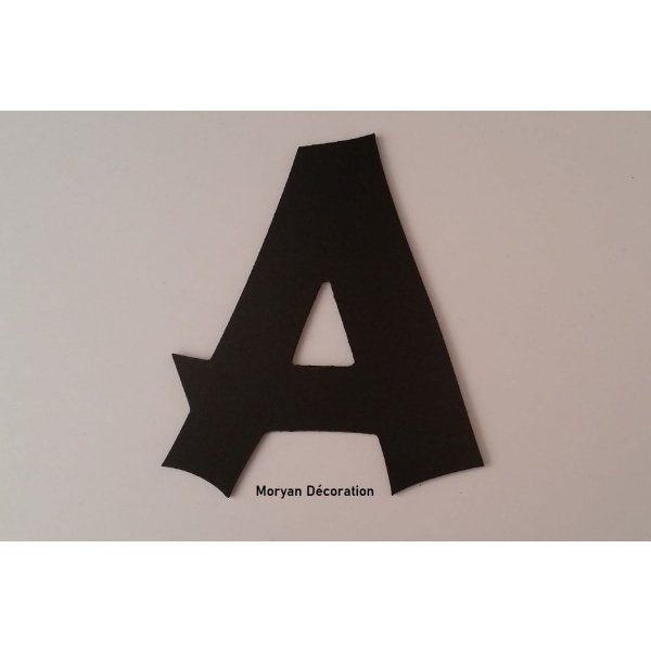 Plastic letter PVC black CANCUN