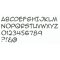 Plastic letter PVC black ANIME