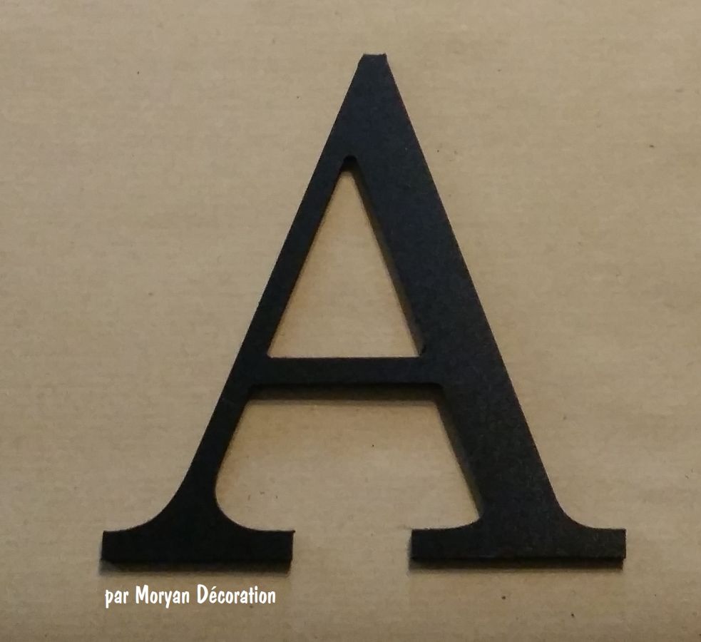 Plastic letter black PVC LOFT