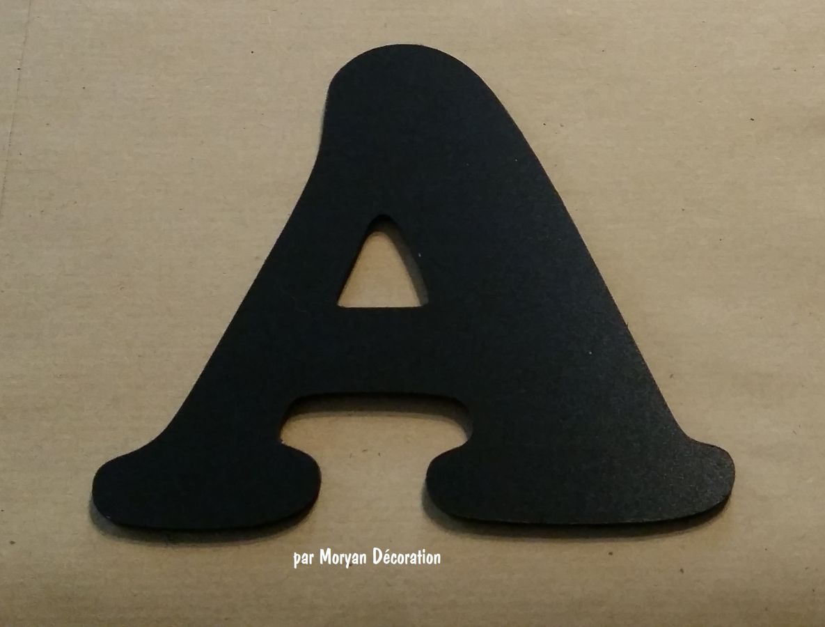 Plastic letter PVC black COOPER BLACK