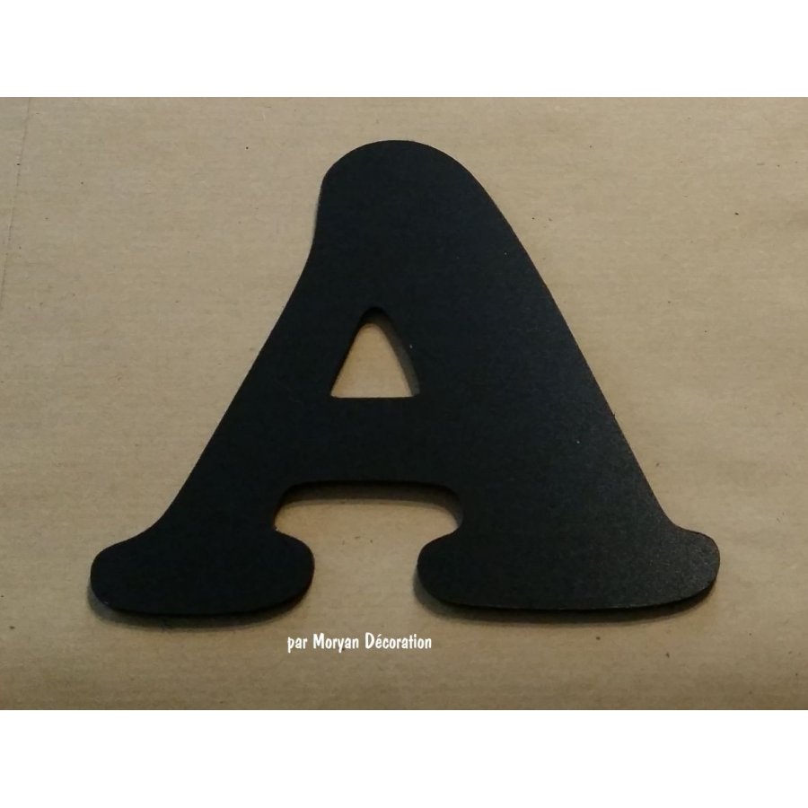 Plastic letter PVC black COOPER BLACK