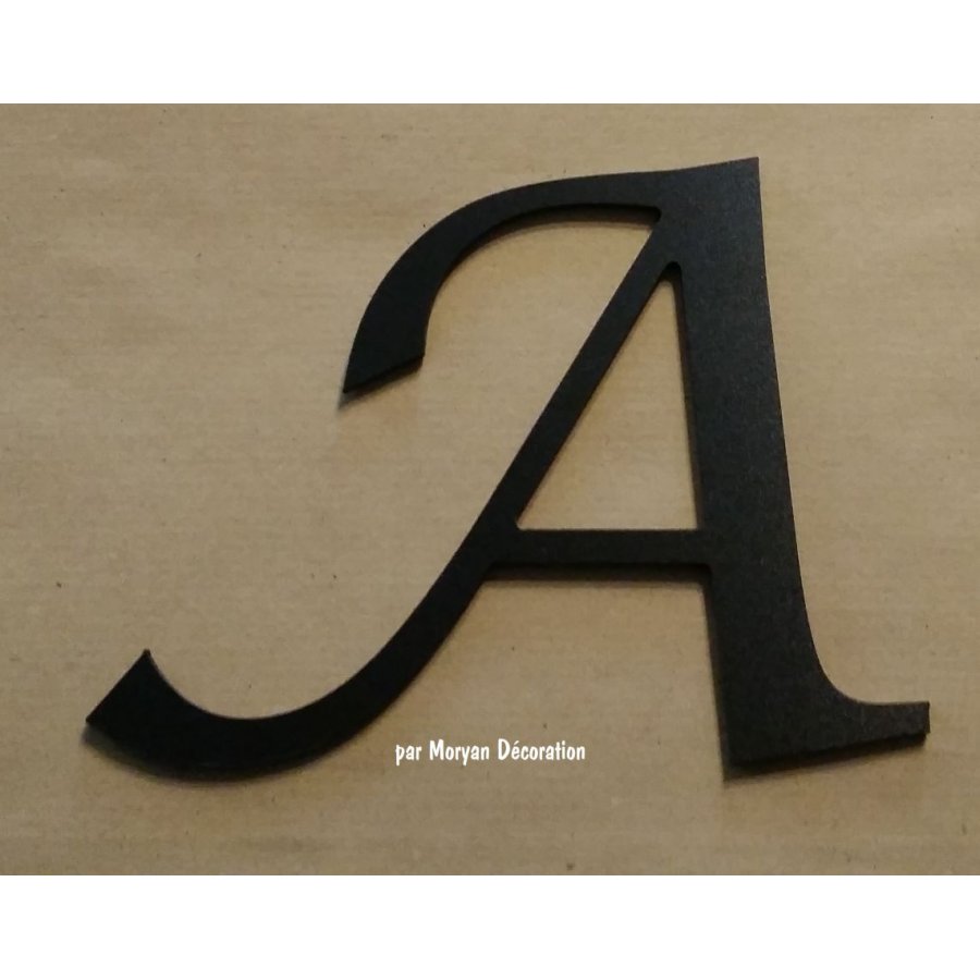 Plastic letter PVC black LUCIDA CALLIGRAPHY