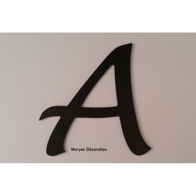 Plastic letter PVC black LUCIDA HANDWRITING