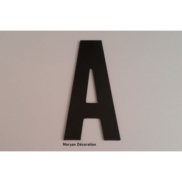 Plastic letter PVC black BATON