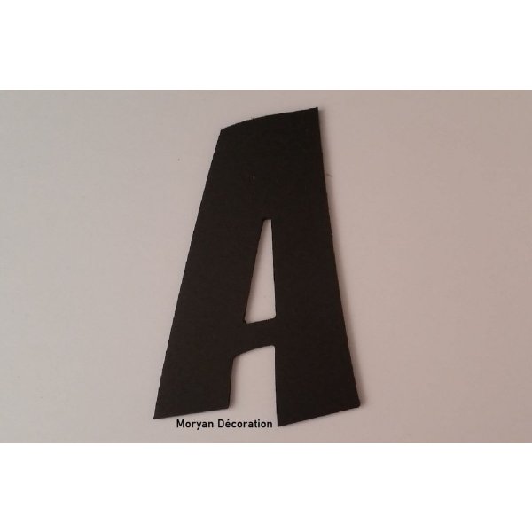 Plastic letter PVC black ZOINKS