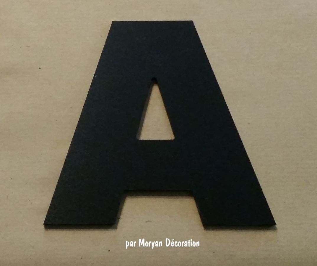 Plastic letter PVC black ARIAL BLACK