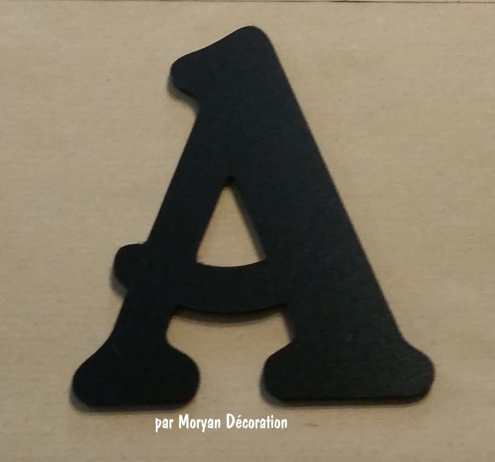 Plastic letter PVC black BELSHAW