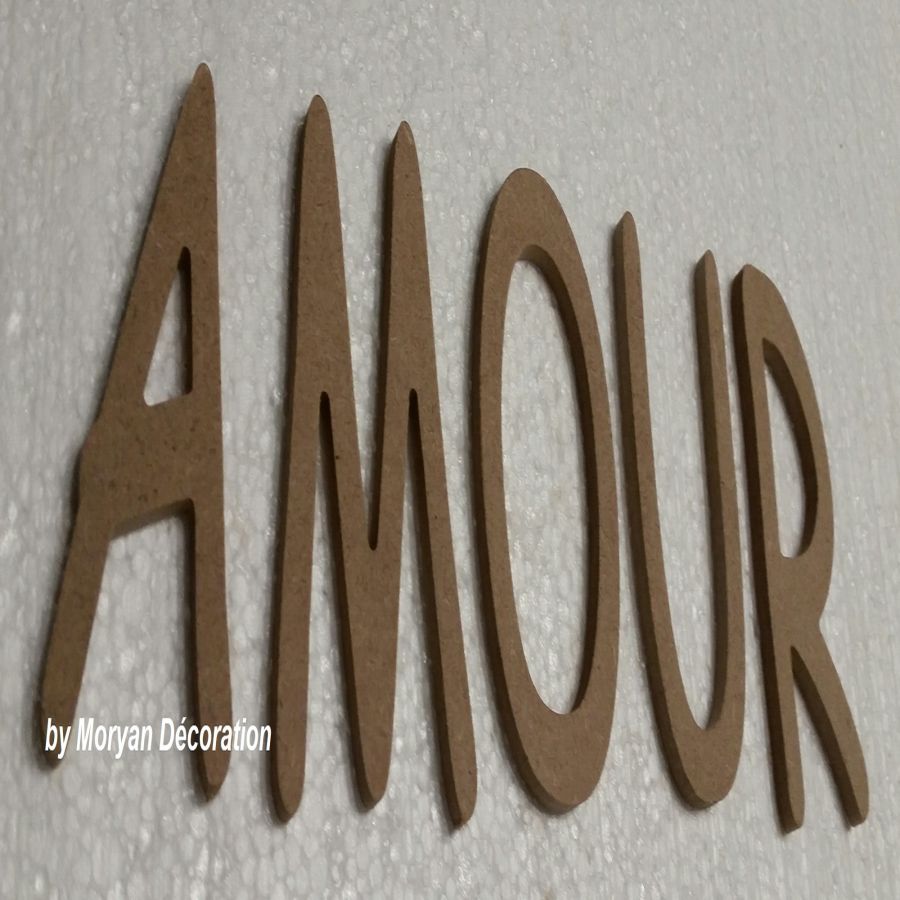 Decorative wooden letter LOVE