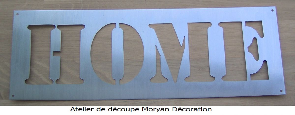 Deco stencil, zinc letter HOME