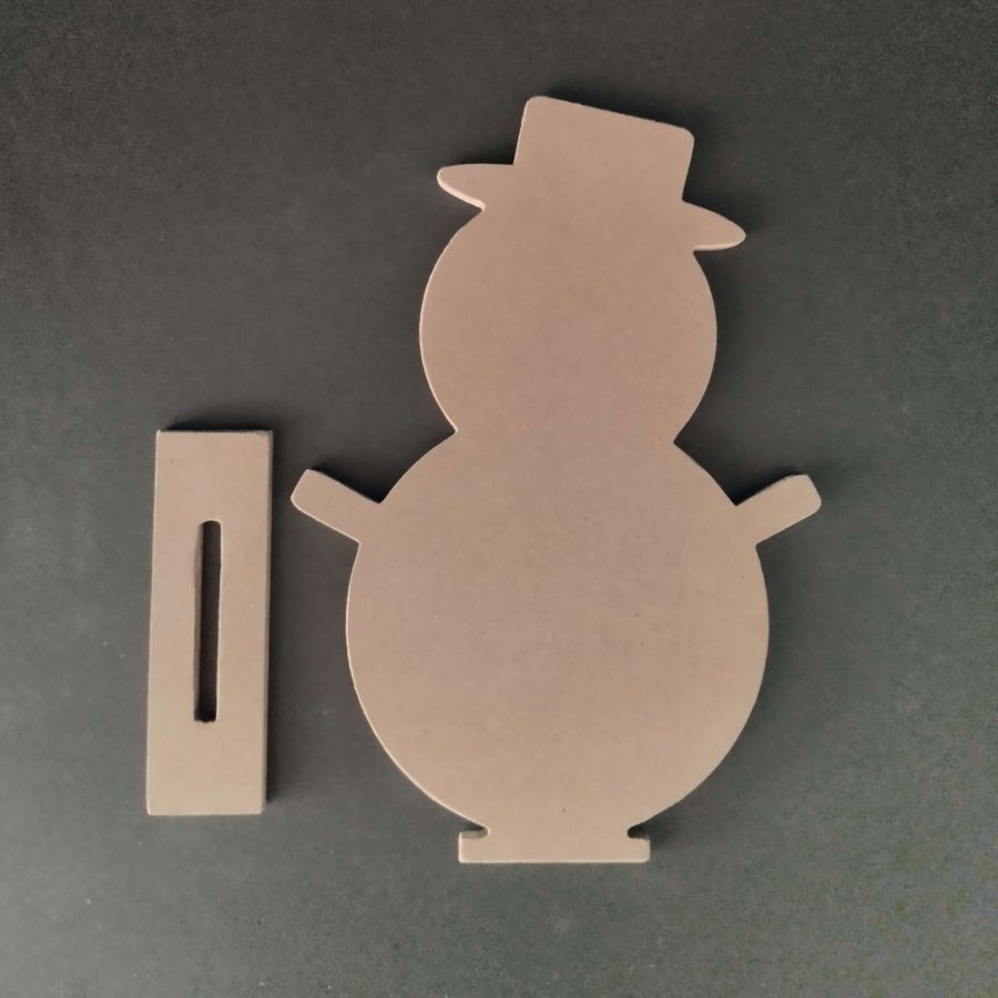 Wooden stand to decorate SNOWMAN